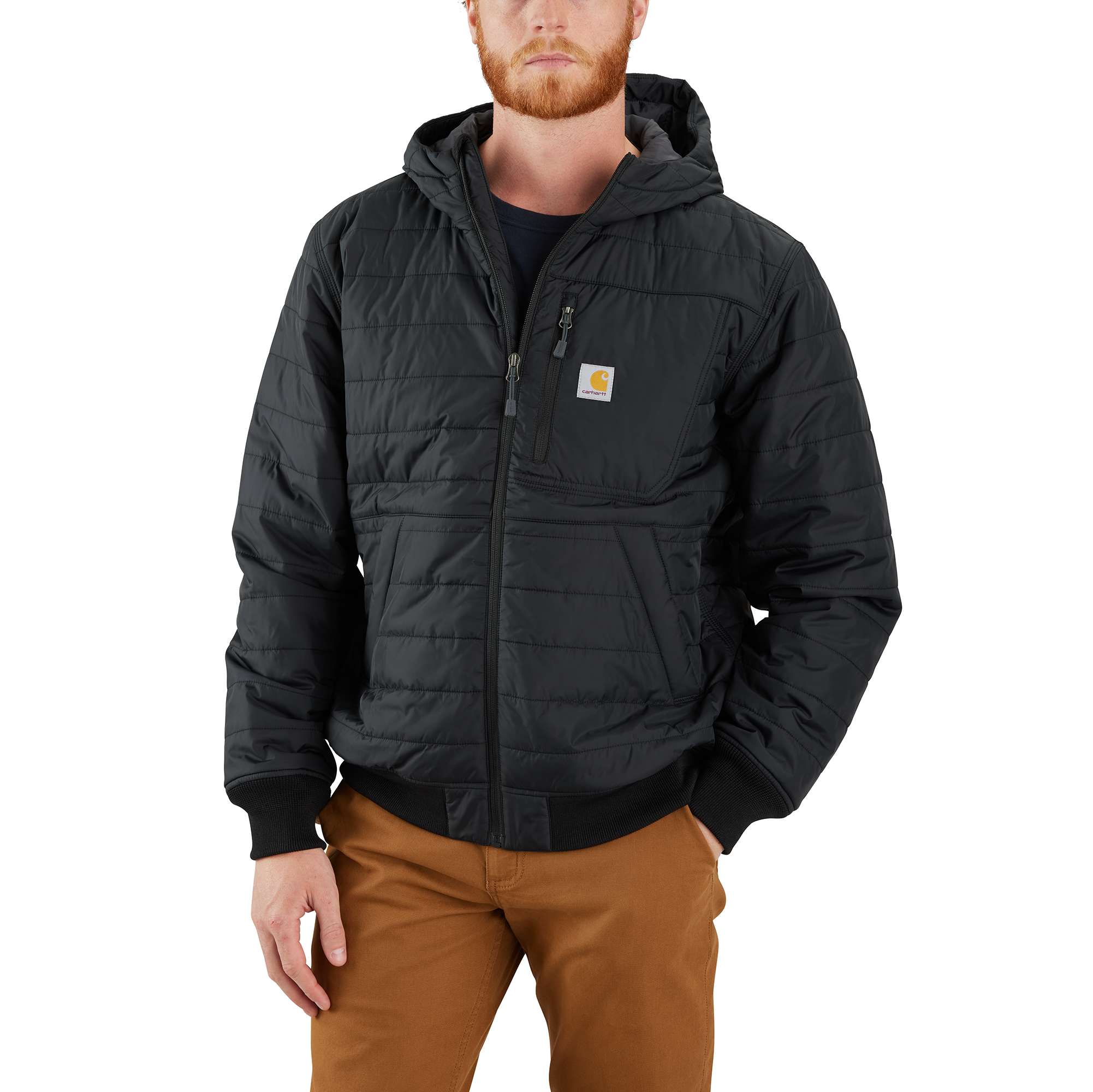 Carhartt létt vatteraður jakki m.hettu M