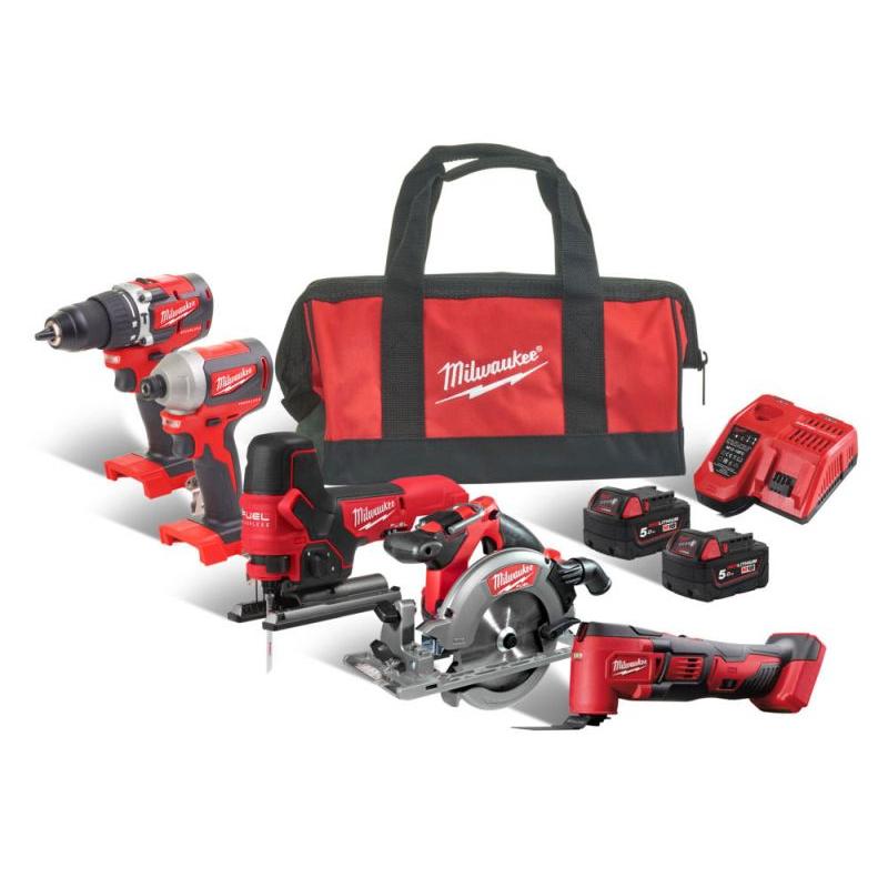 SETT 5 STK 18V MILWAUKEE M18 FPP5K-502B