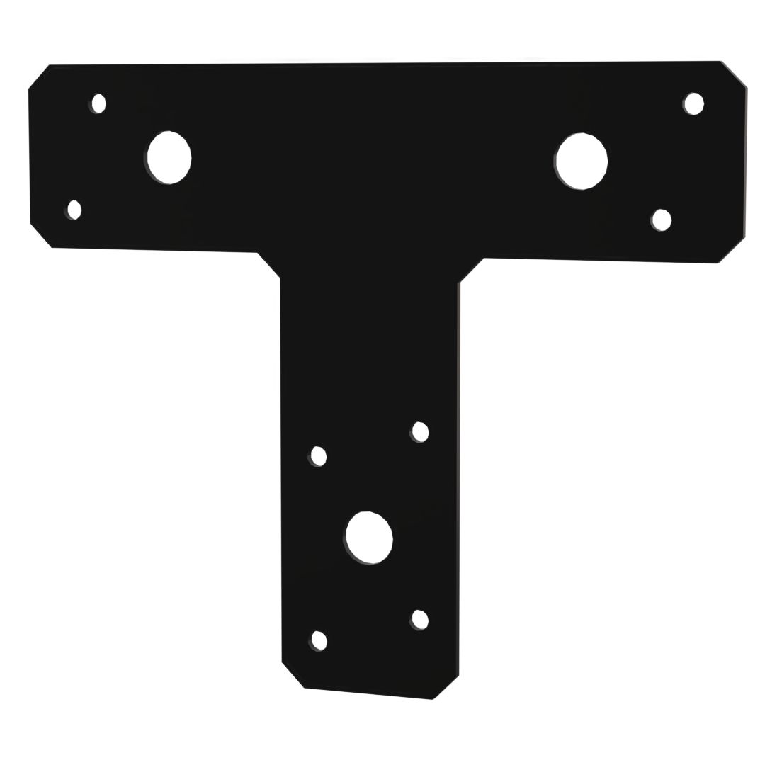 BMF Tengistykki T 150x150x2mm Svart