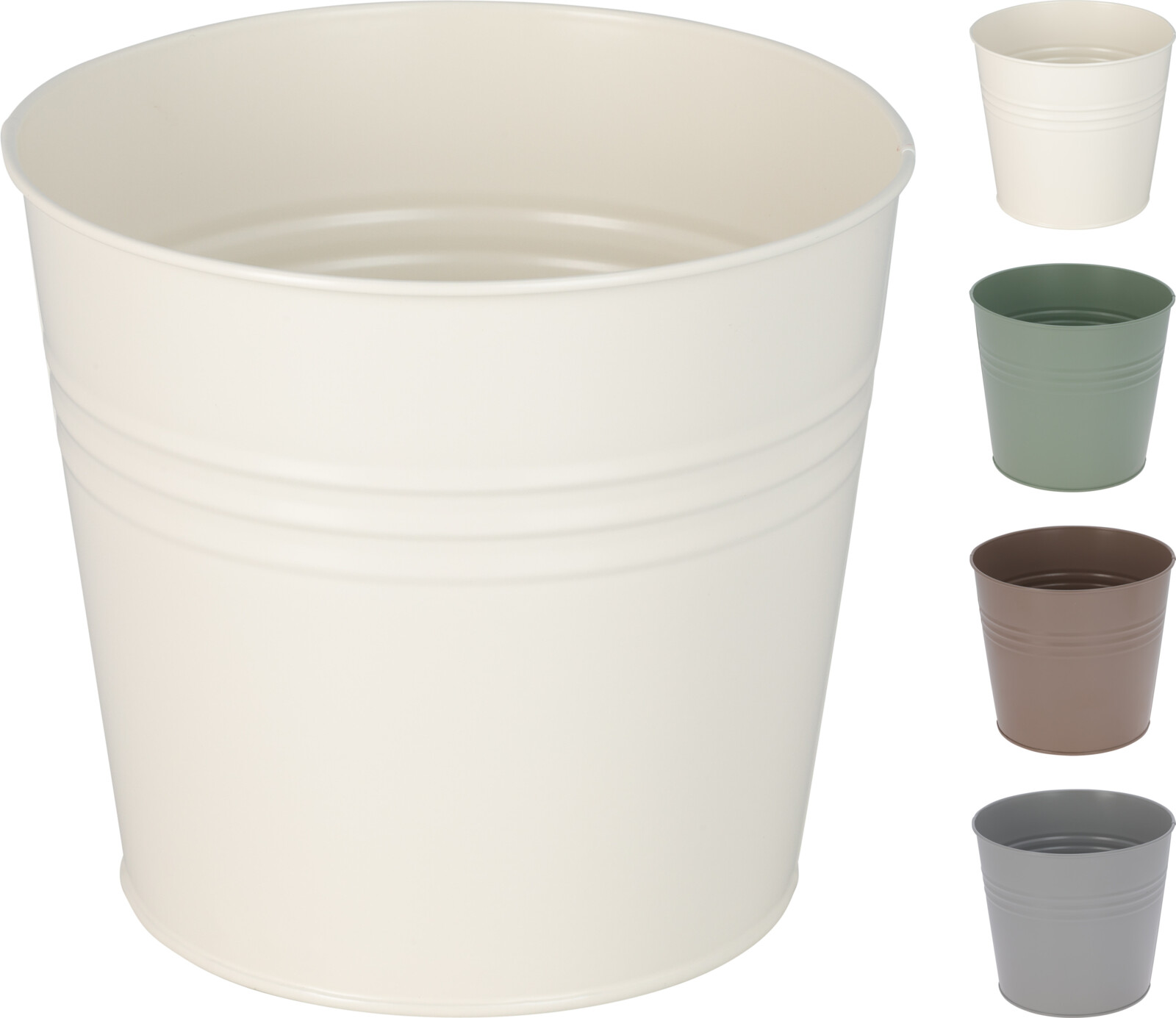 Blómapottur  zinc 4 litir mattir