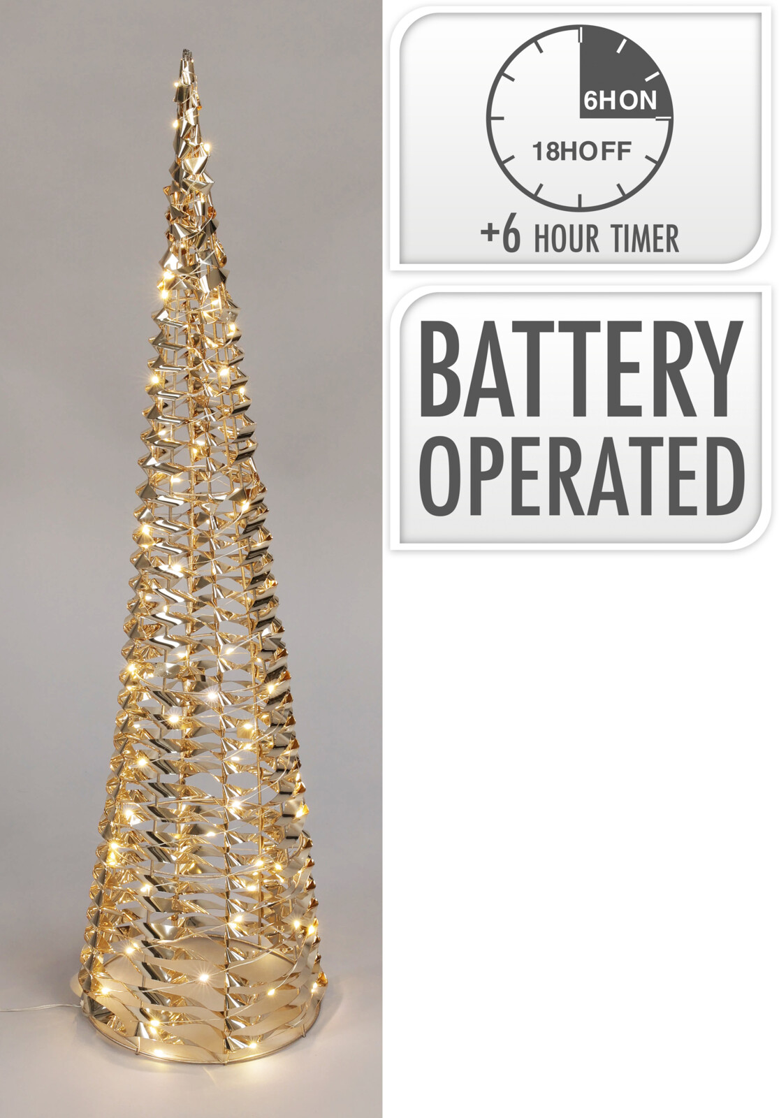 Keila 60cm gyllt 60 led
