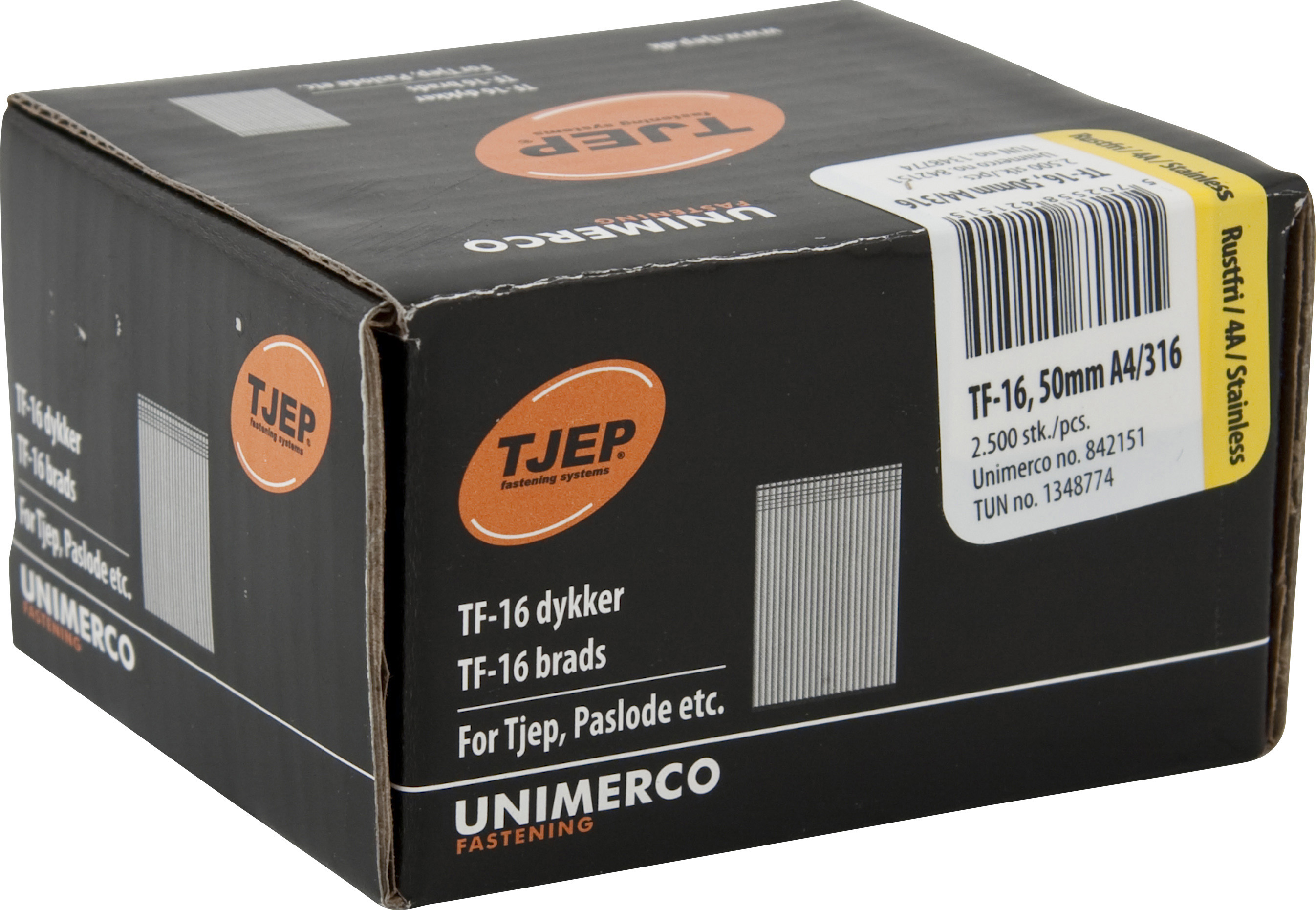 BYSSUSAUMUR 50MM A4 TF16 TJEP DÚKK - (2500stk)