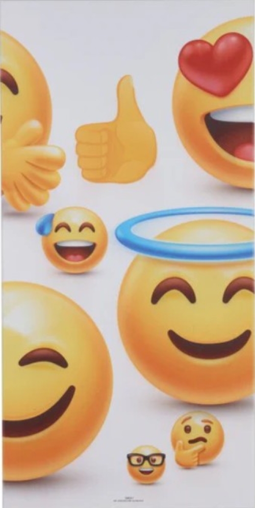 Hljóðdempandi mynd Emoji II 9x600x1200mm L.grátt