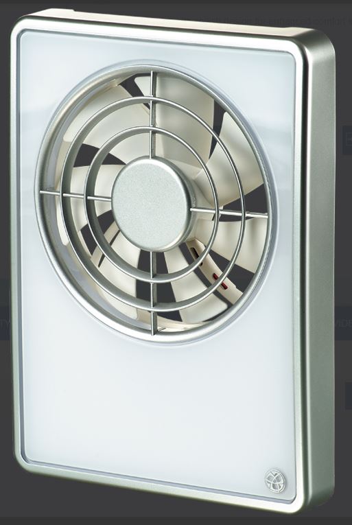 VIFTA SMART 100/125 BLAUBERG IP44 VEGG, RAKA-TÍMAST.OFL