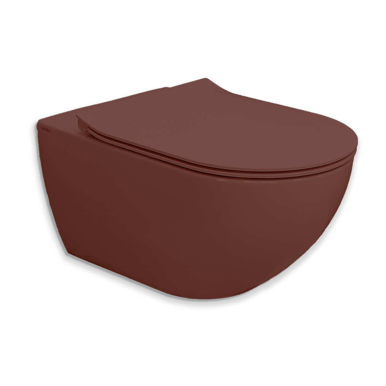 WC Veggskál með setu HATRIA CENTRICA PURE VORTEX BuntSienna