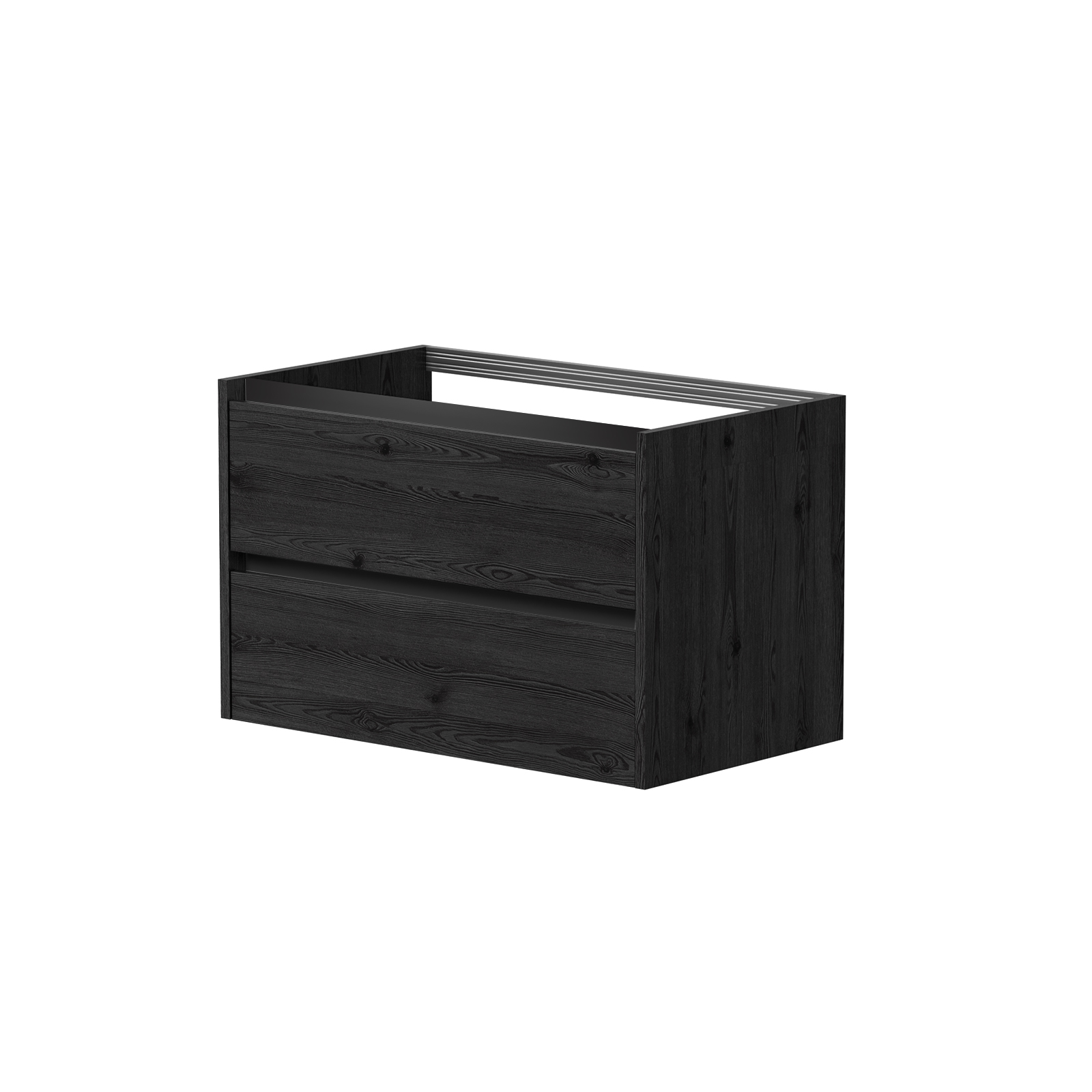 Vaskaskápur CITY, svört eik 80 cm - BU/8-3DR/1P2
