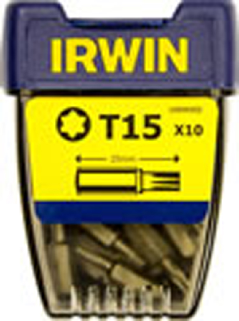 SKRÚFBITI TX15 (10STK) 25MM IRWIN 10504352