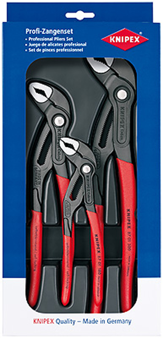 KNIPEX NIPPILTANGASETT COBRA 3STK
