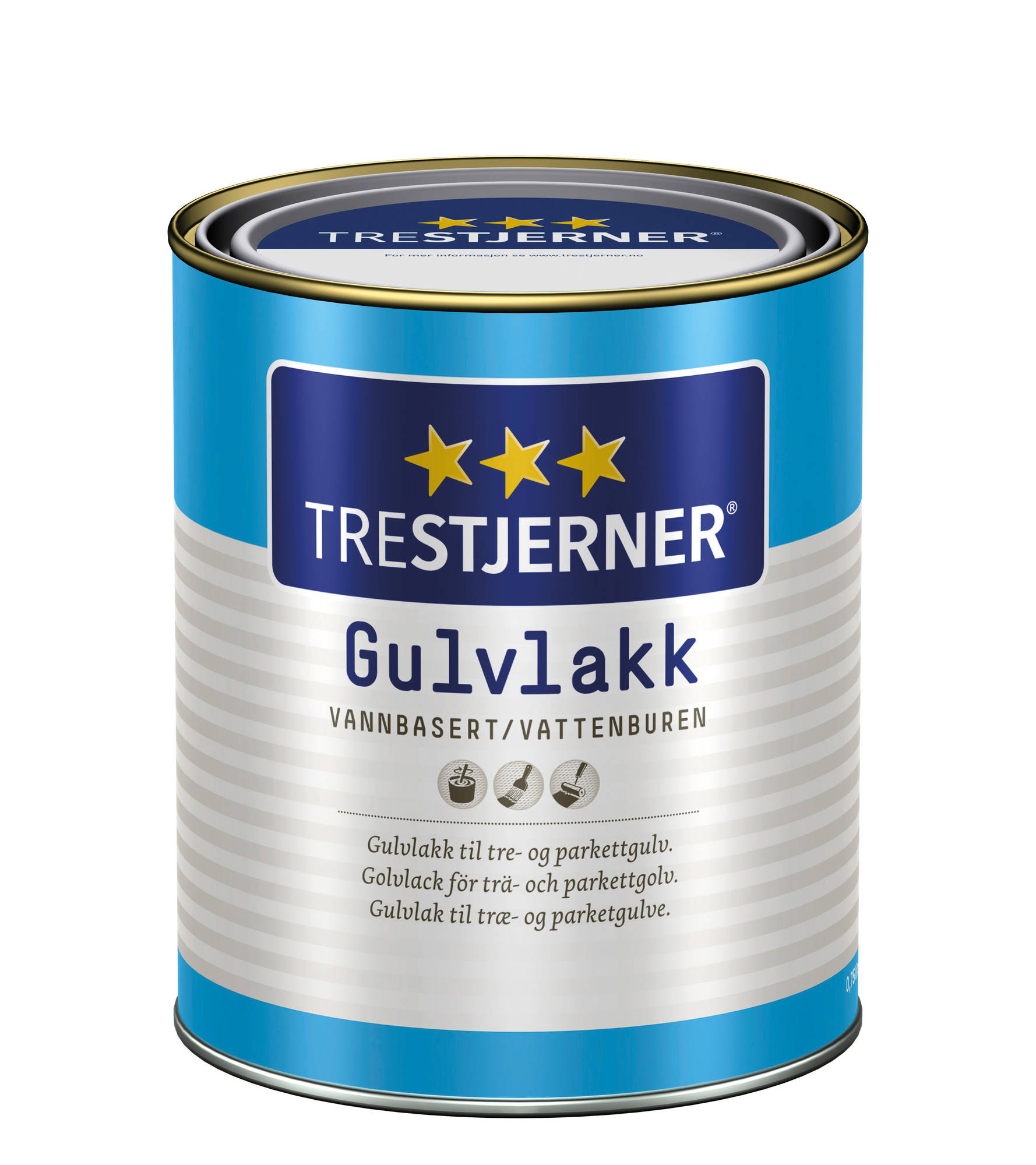Trestjerner Gulvlakk glært hálfmatt 750 ml