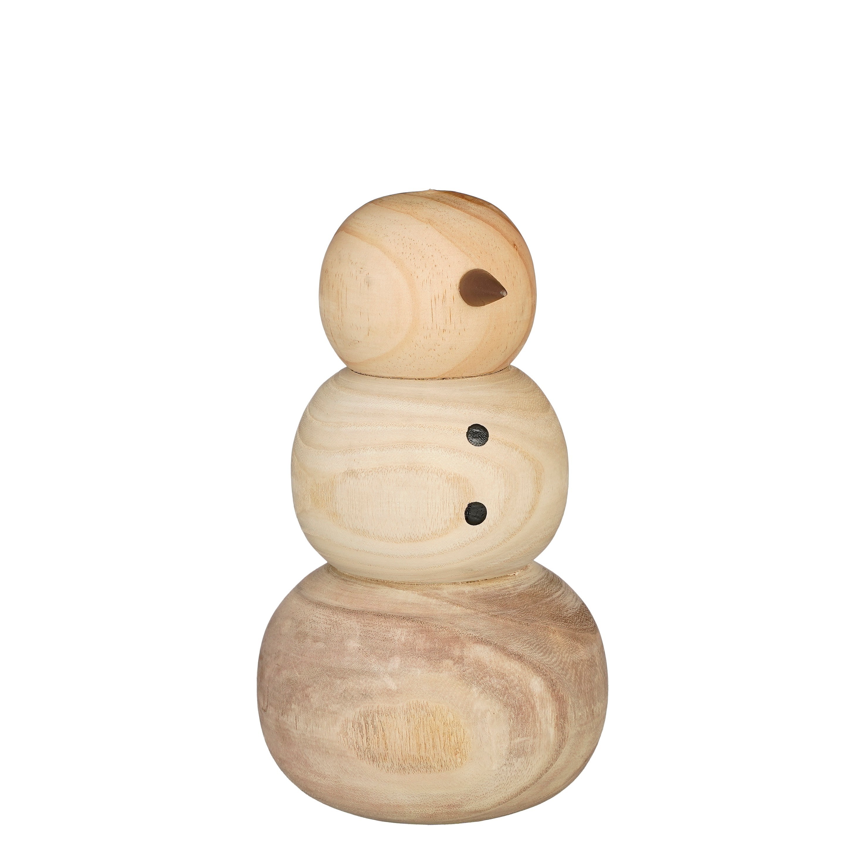 Snjókarl úr við 14*h25cm