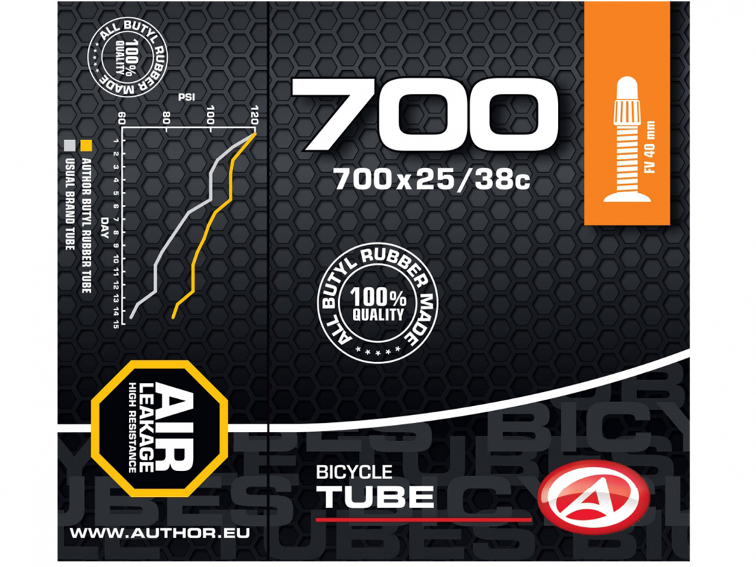 Reiðhjólaslanga Cross 700C 700X25/38 AV40