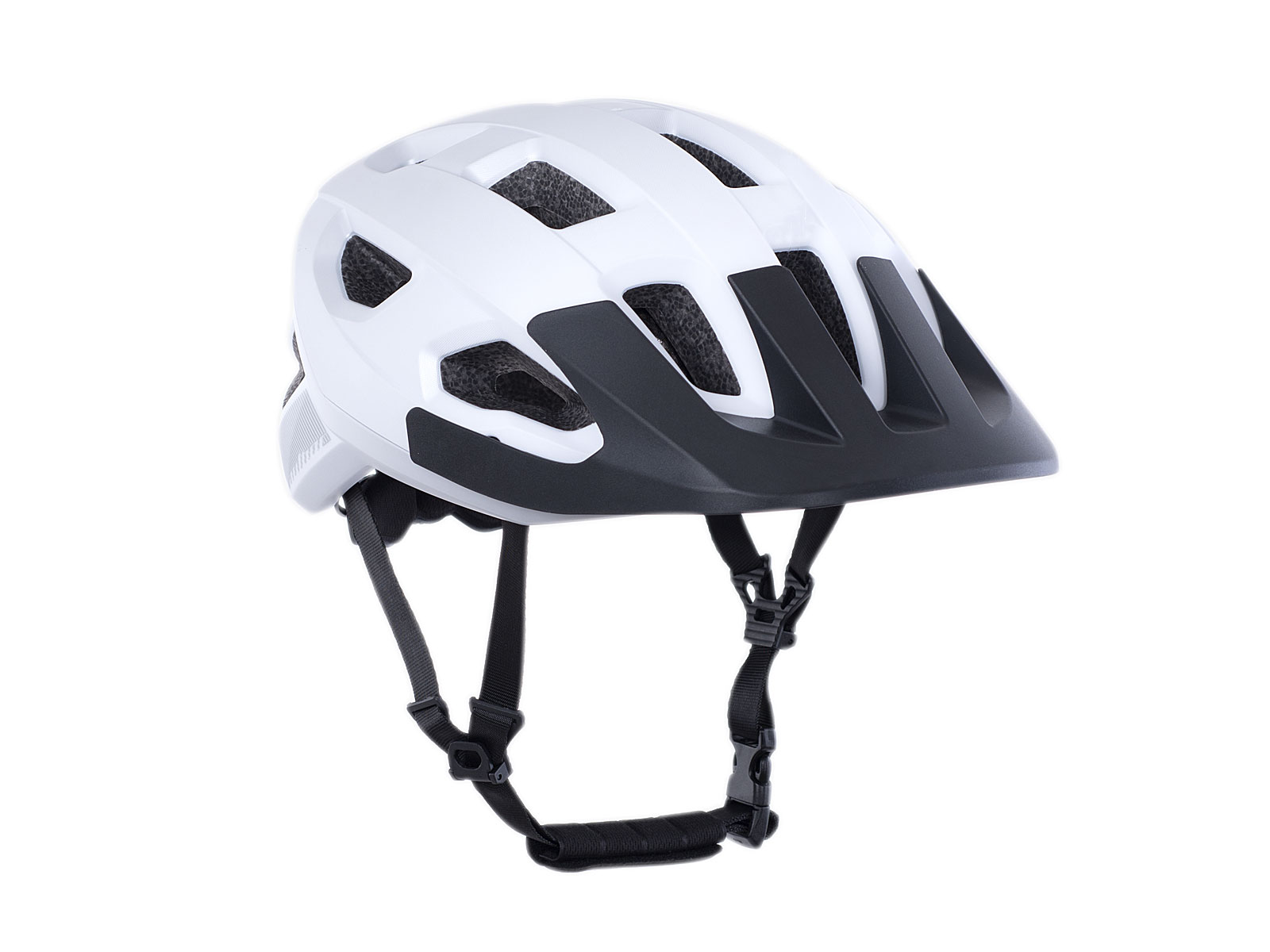 Reiðhjólahjálmur Vento LED 55-58 cm hvítur/grár