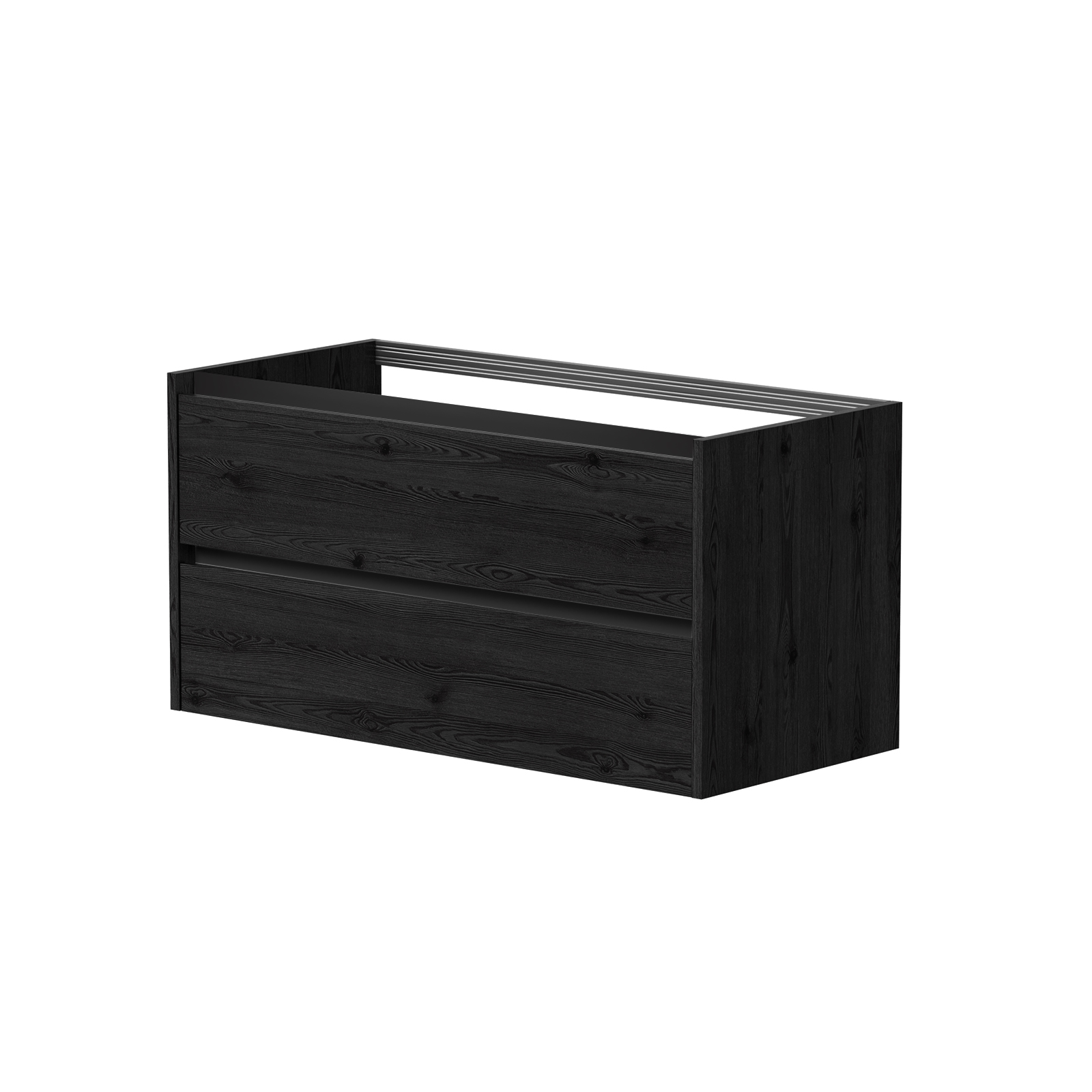 Vaskaskápur CITY, svört eik 100 cm - BU/10-3DR/1P2