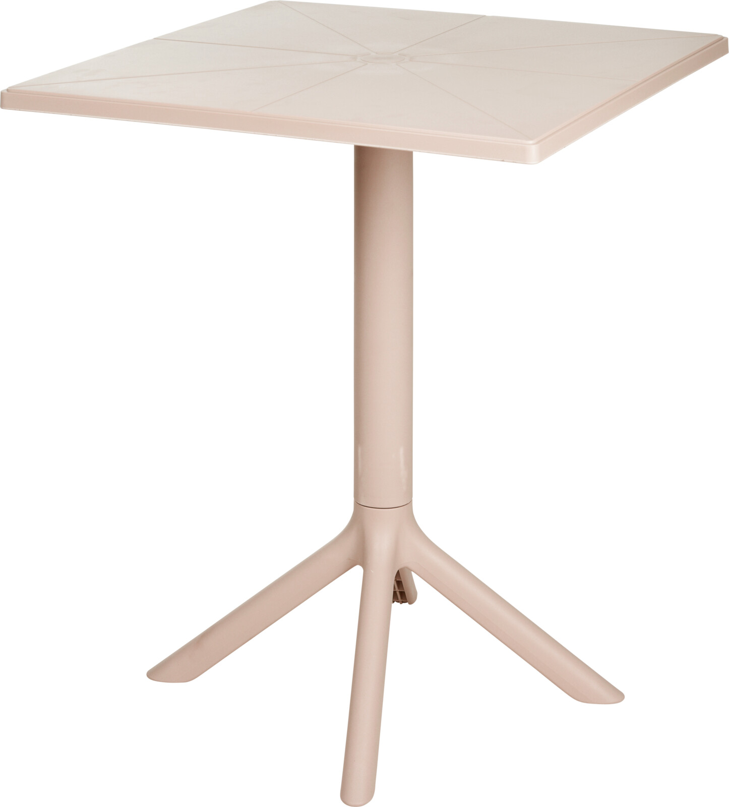 Borð úti 61x76cm plast kremað