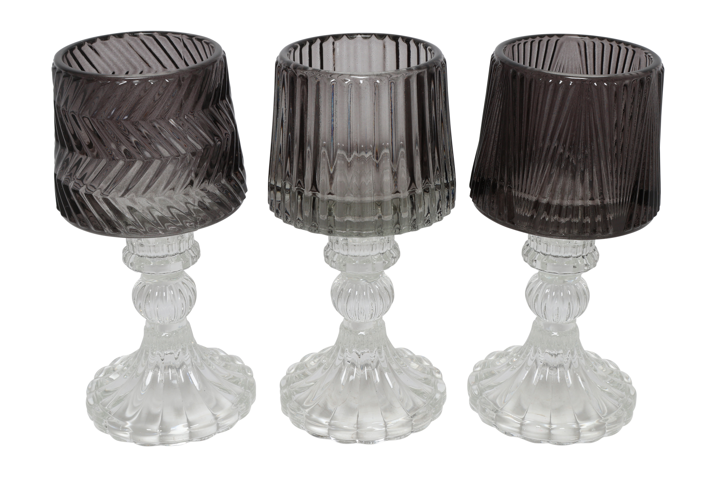 Kertastjaki tetonia grár 8,58*h15cm