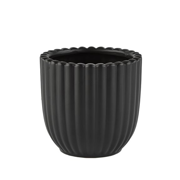 Pottur Noble 12,5*12,5cm svart mattaður