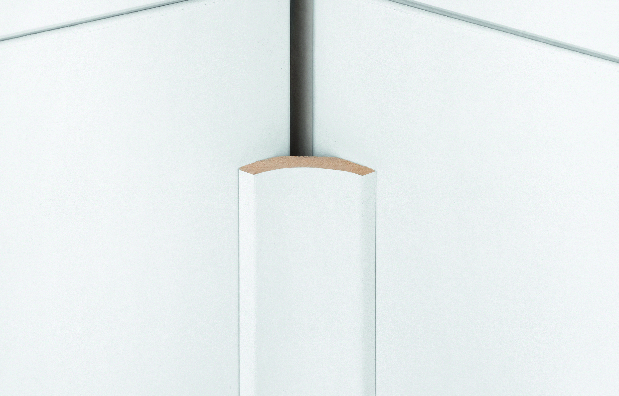 Frágangslisti f/þiljur 22x22x2600 mm Hvítur