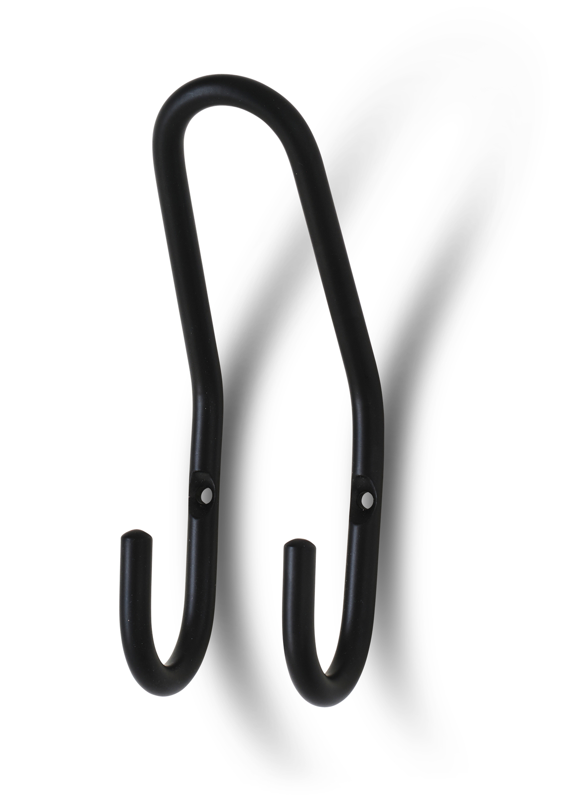 Snagi 1 krókar tvöfaldur svartu 5 cm - 30229