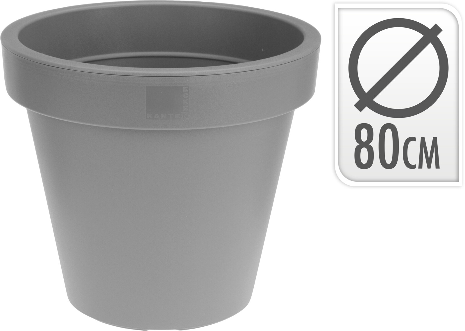 Blómapottur grár 80cm