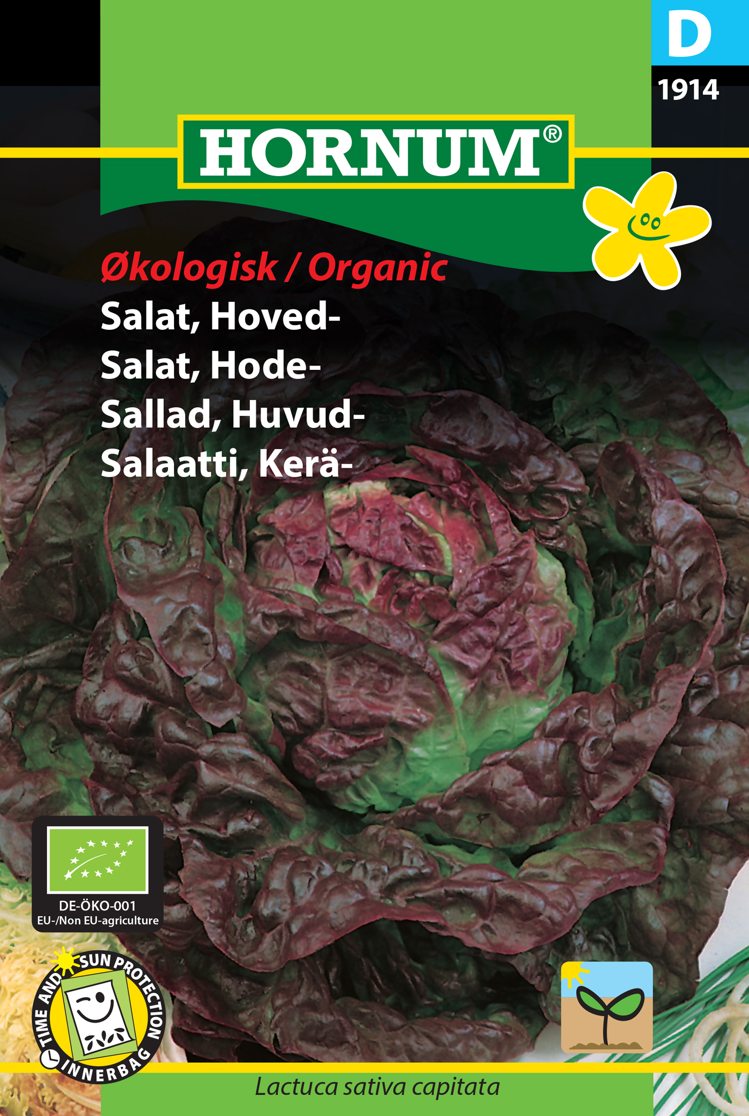 Fræ Höfuðsalat Lactuca sativa capitata lífrænt