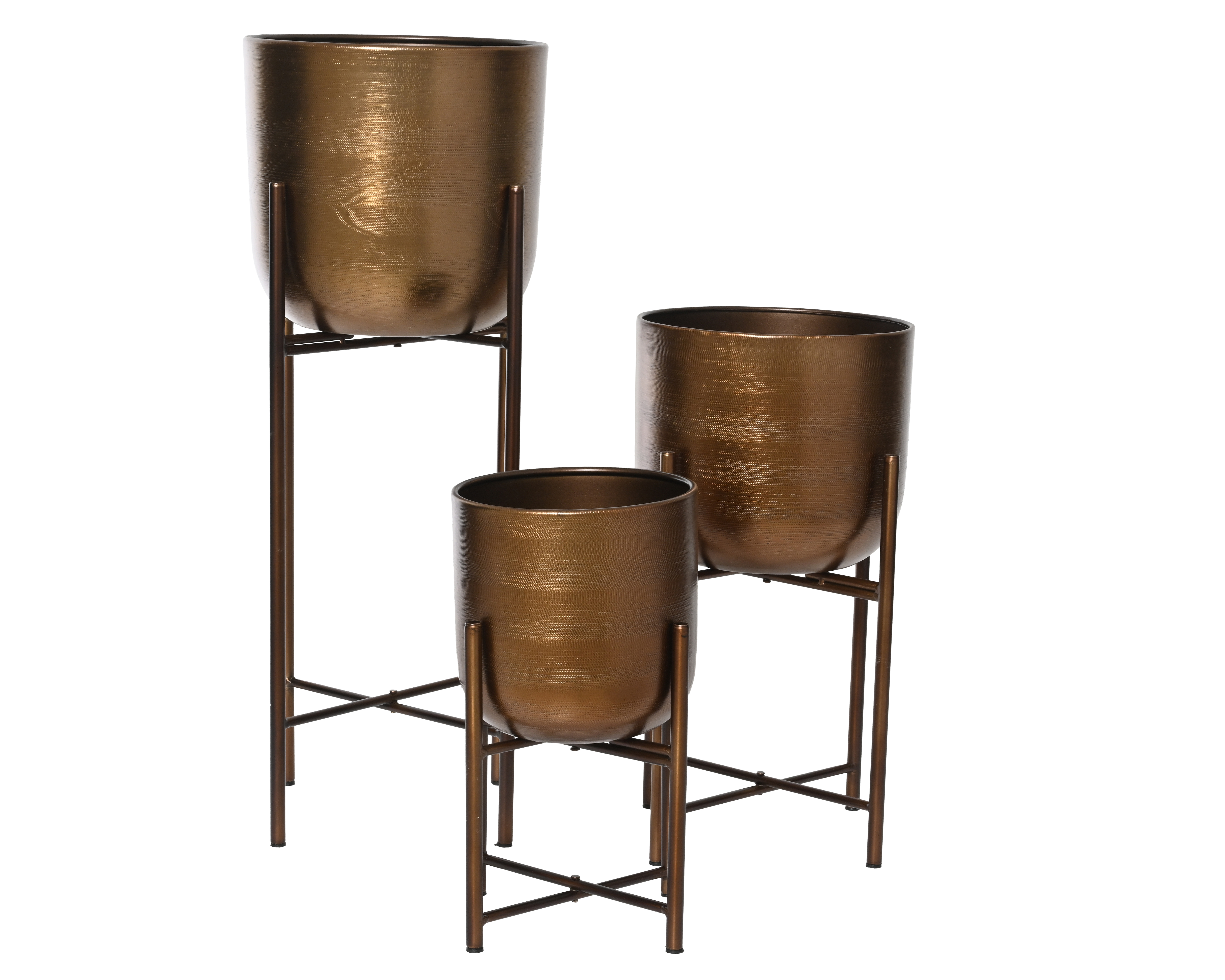 Pottur á standi járn með áferð lítil