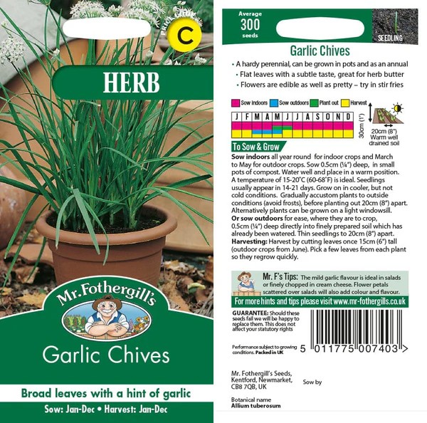 Fræ CHIVES Fine Leaf