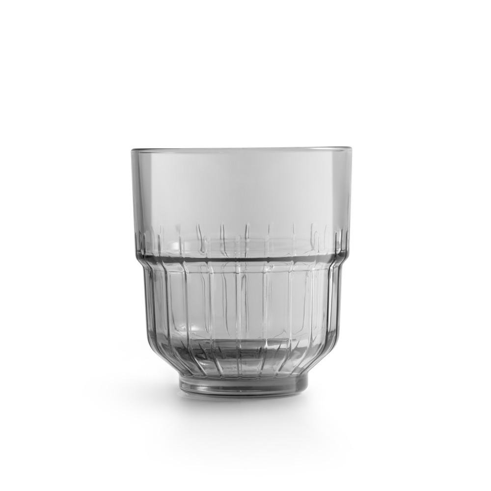 Glas vatn staflanlegt rock 35,5cl grátt Linq