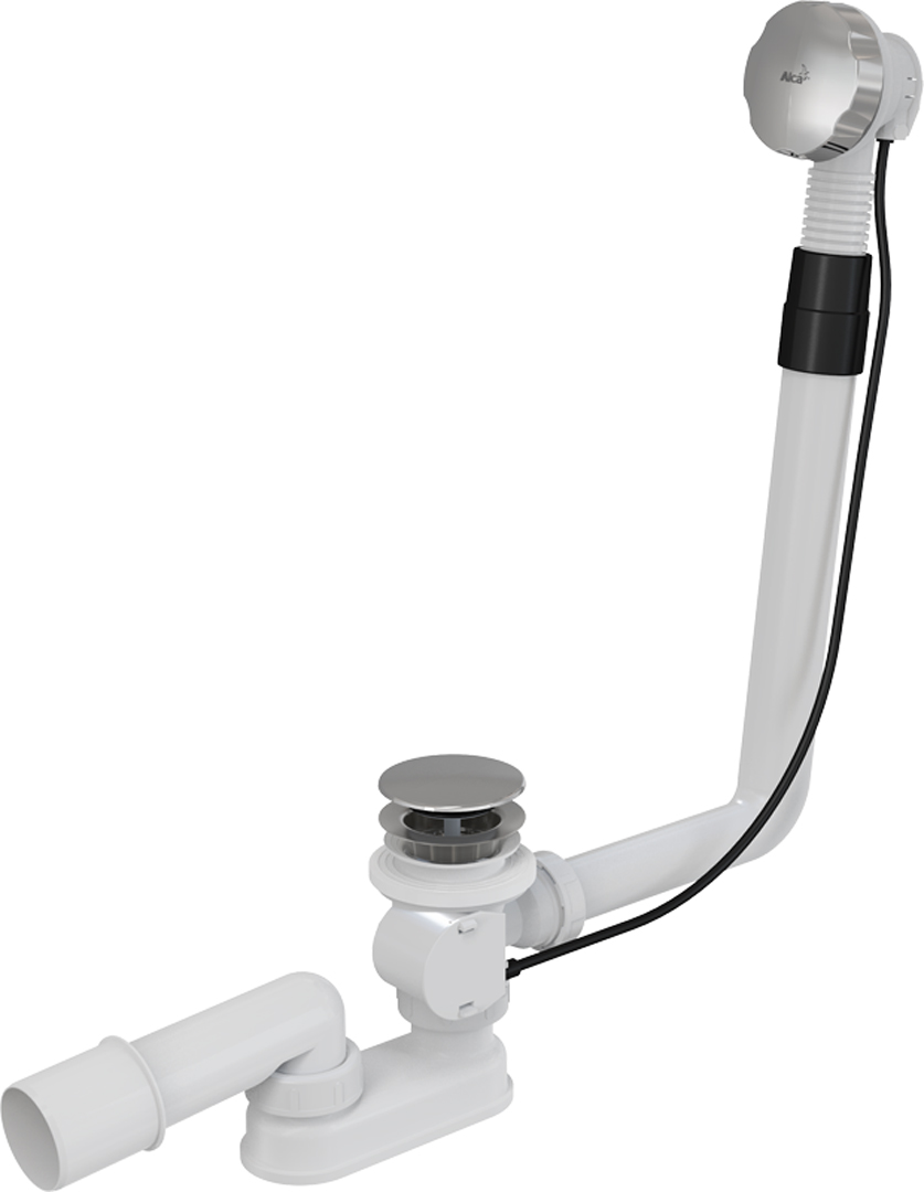 Lyftitappasett króm 50mm 50cm barki