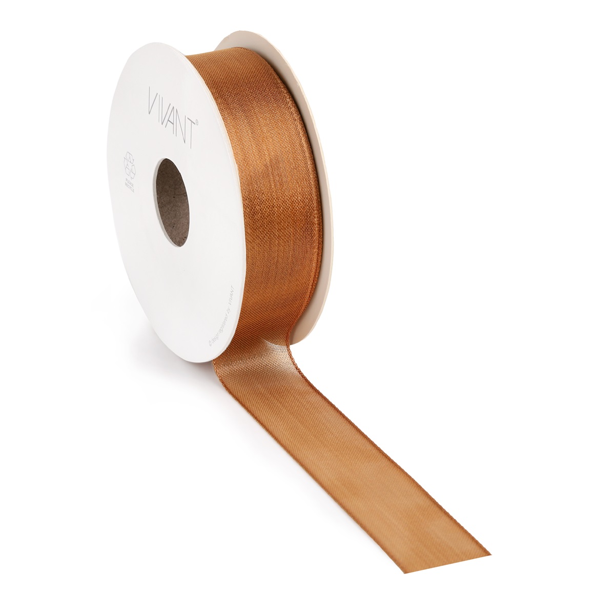 Borði 15m Metalize 25mm kopar