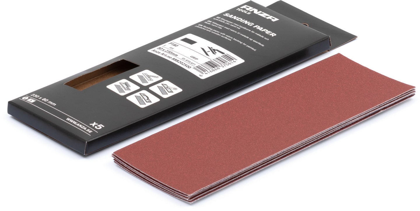 Slípilengja Anza 80 x 230mm P120 5stk