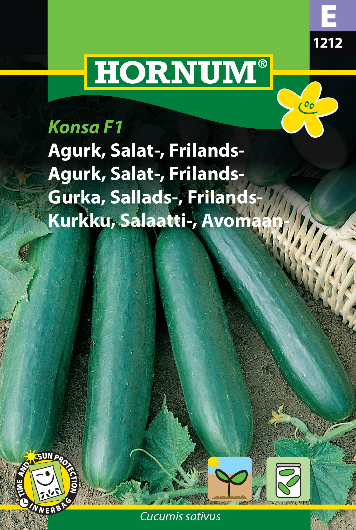 Fræ Agúrka Cucumis sativus Konsa F1