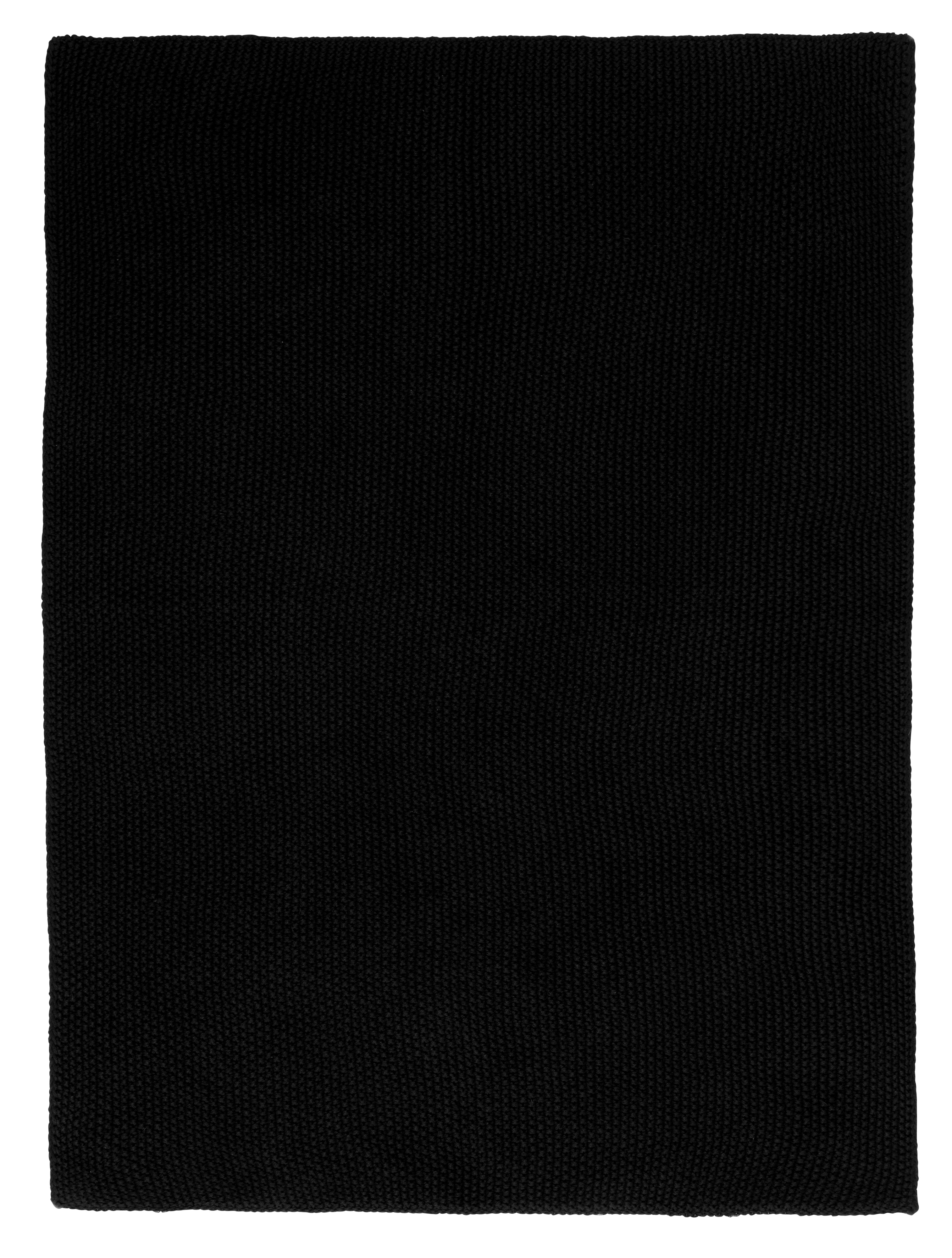 Eldhúsklútur prjóna -Svartur