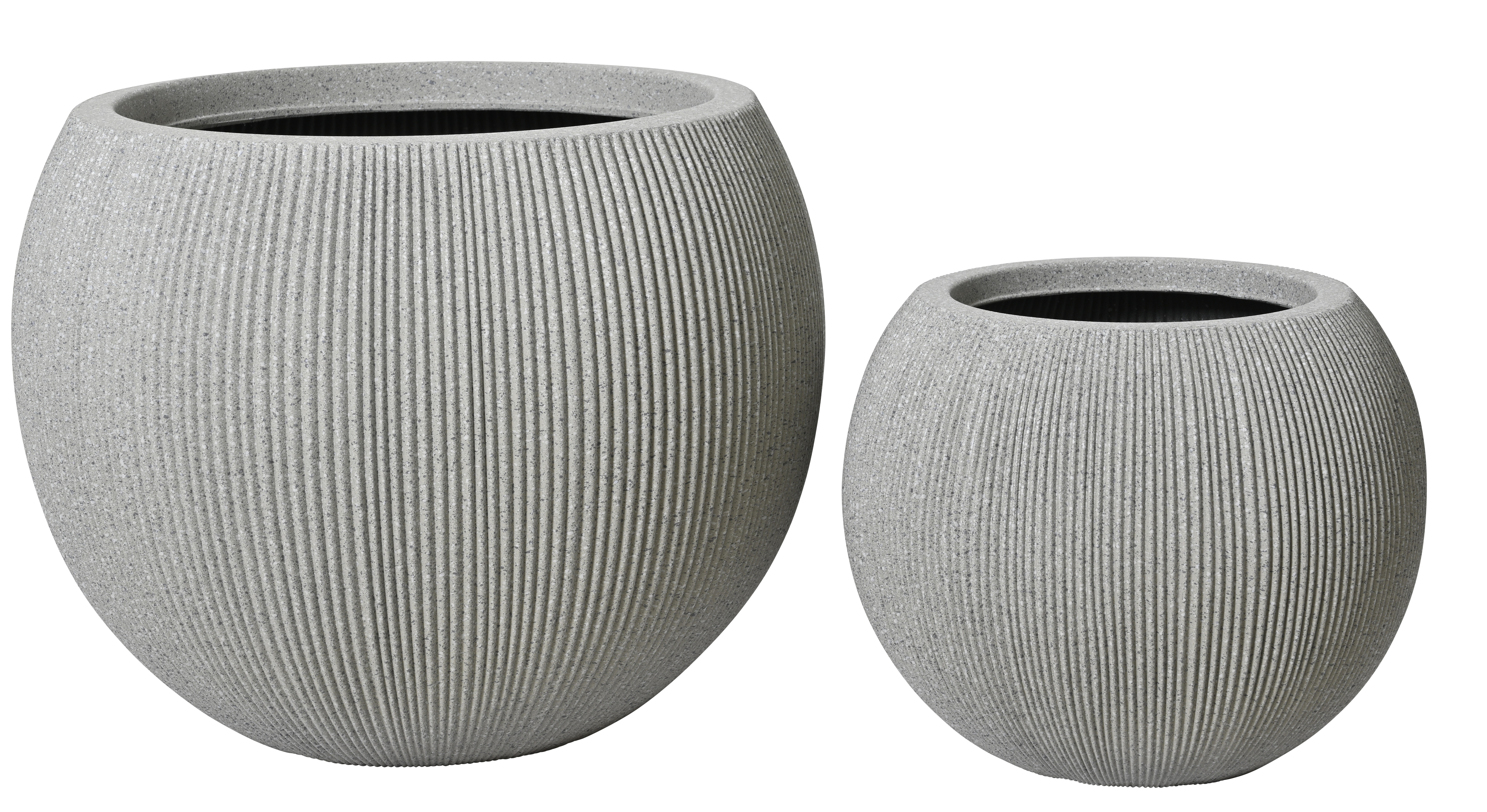 Útipottur lennox plast ljósgrár lítil