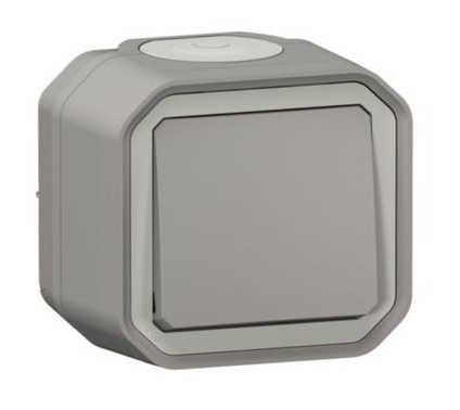 SAMROFI PLEXO N GRÁTT 069711L MEÐ BOTN IP55