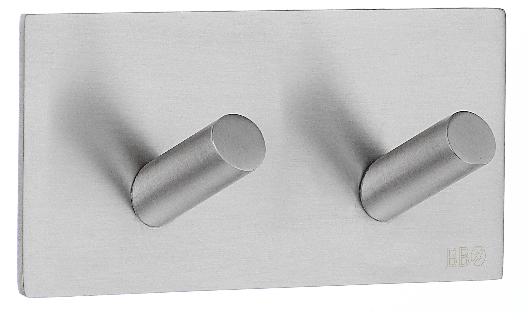 Tvöfaldur snagi kantaður, burstað stál