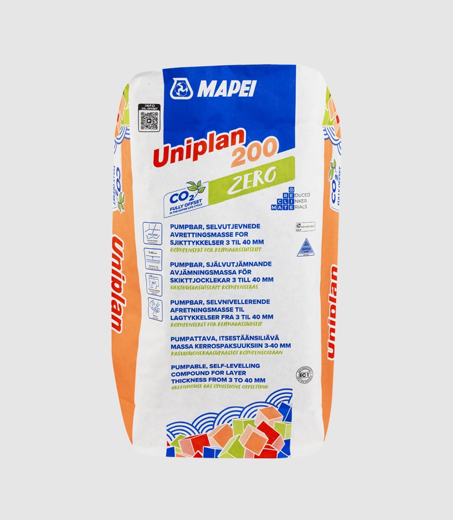 Flotsteypa Uniplan 200 Zero 3-40mm 20kg