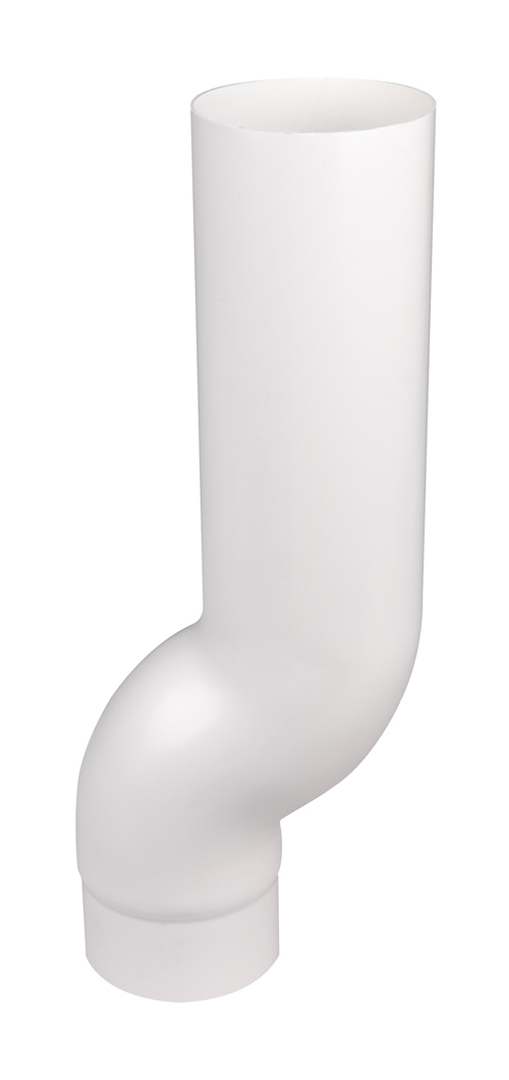 RÖR S-BEYGJA 75MM HVÍT*