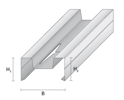 Hljóðstoð 40X70 3,60 m F