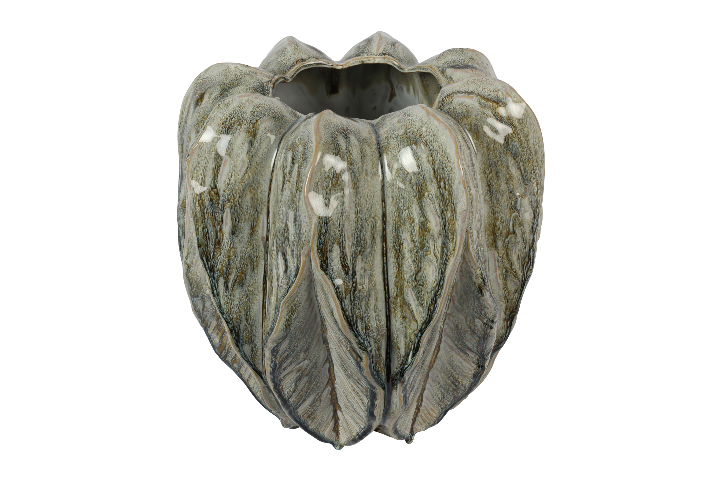 Vasi Levi leaf xl grænn 29,5*h30,5cm