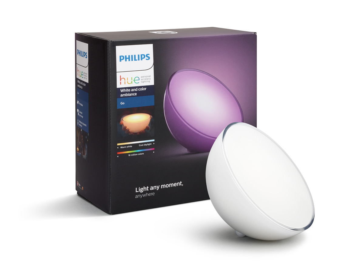 Hue Go hví 6W, rafhlöðu, RGBW 16 mil litir