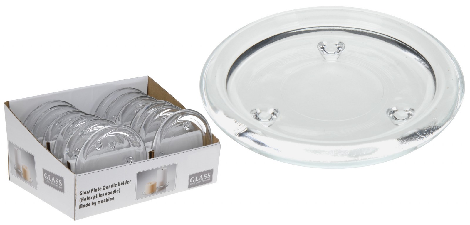 Kertadiskur gler 10cm