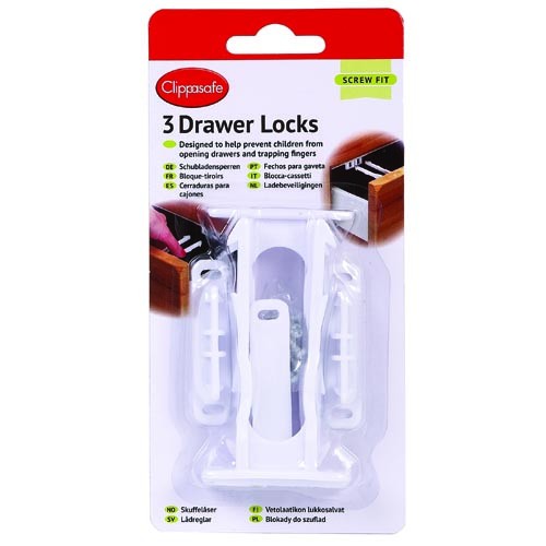 BARNALÆSINGAR Á SKÚFFUR 3 STK