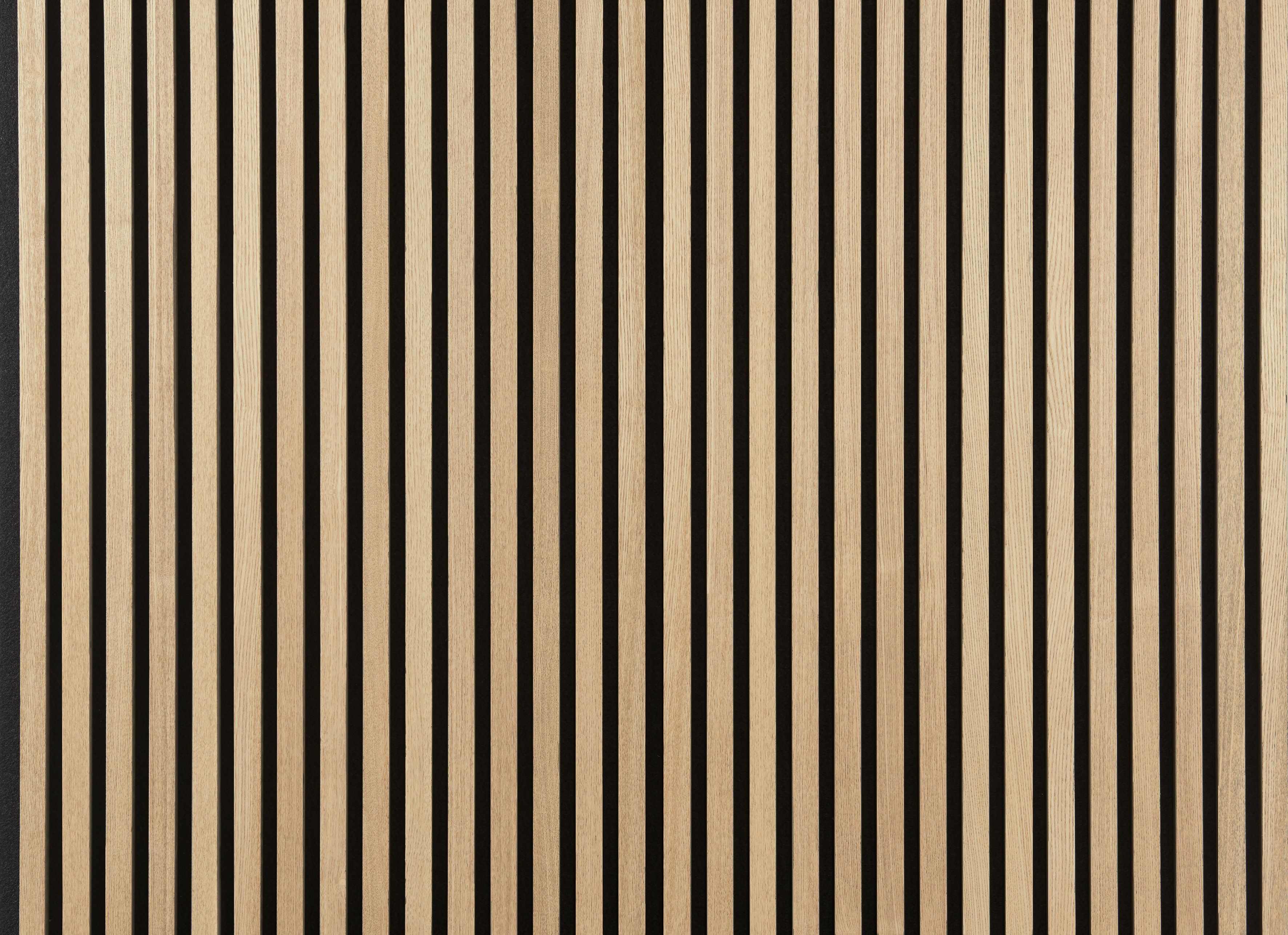 Hljóðdempandi plata Eik 18x520x2440 mm