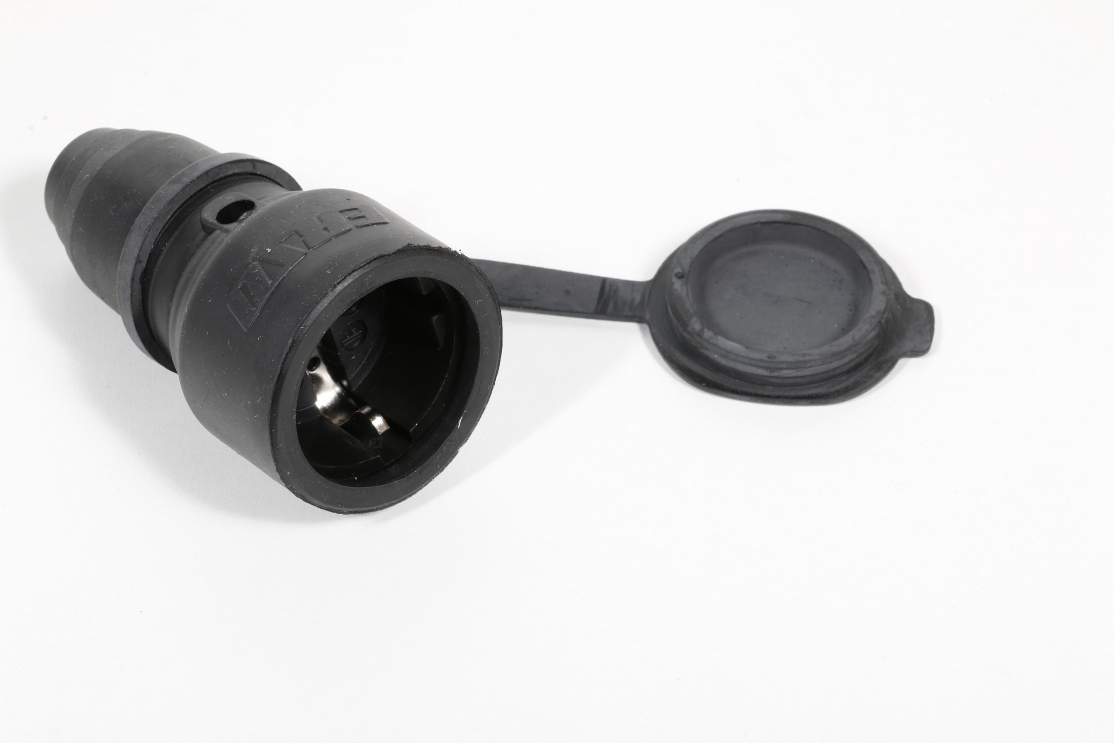 HULSA GÚMMÍ M/LOKI BKD 1223 16A, SVÖRT GÚMMÍHULSA IP44 ERSO