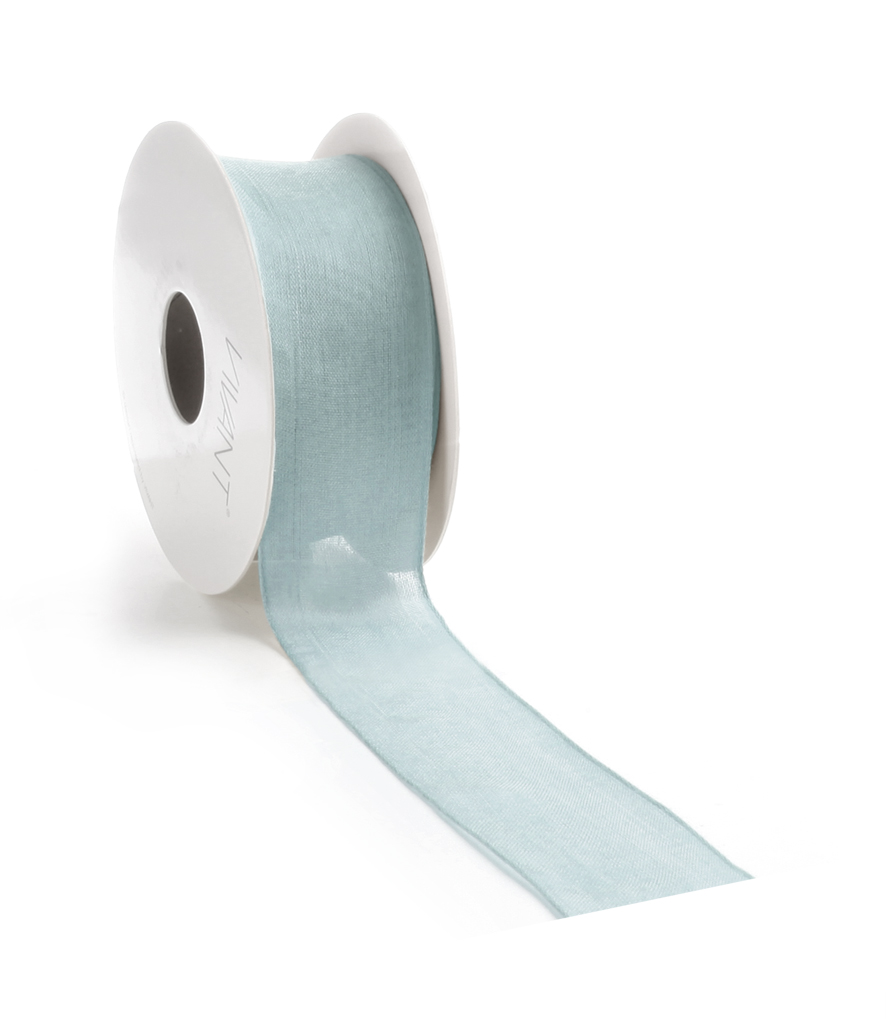 Borði Batiste með vír 38mm*20m ciel