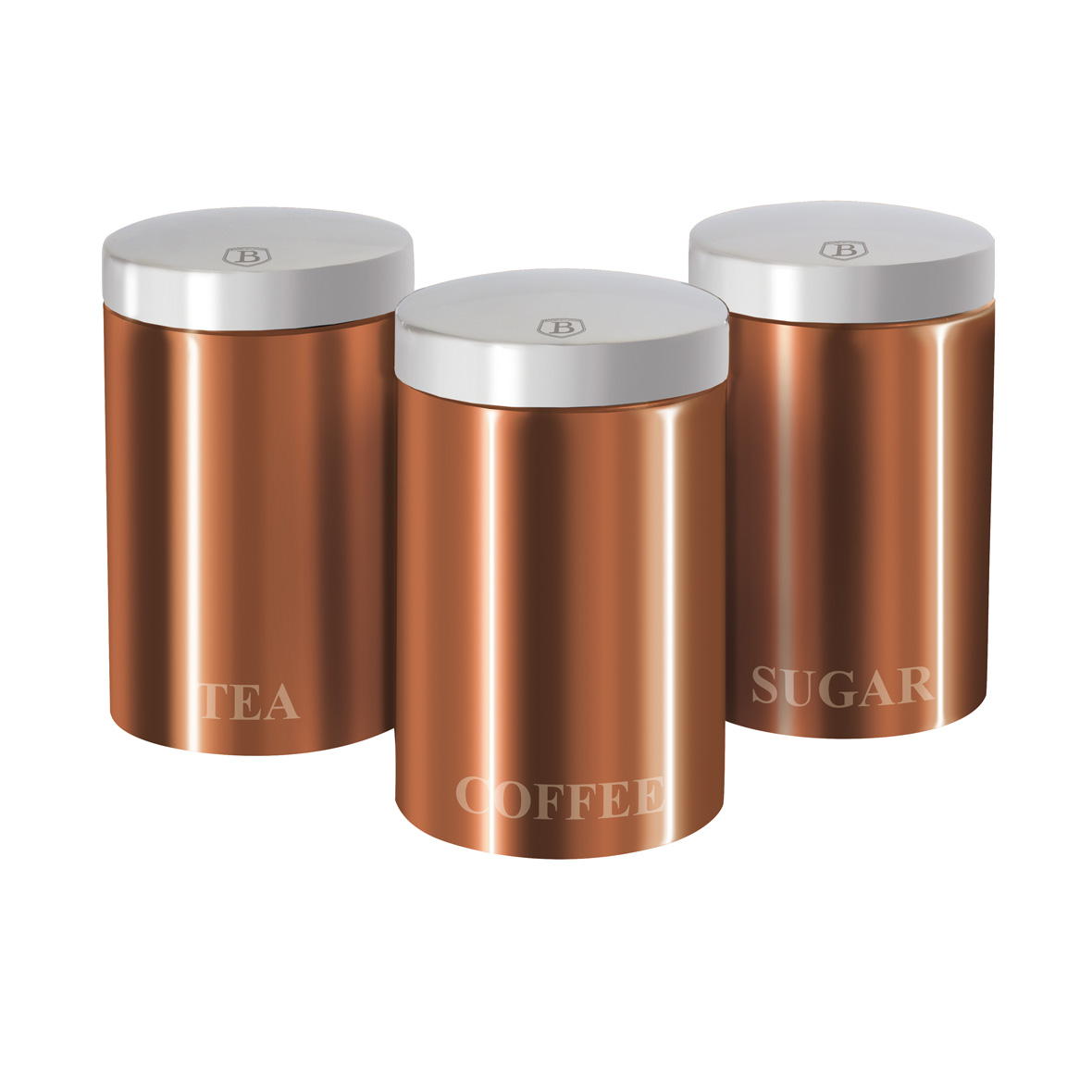 Dósir Rose Gold 3 stk. í setti  BH1605