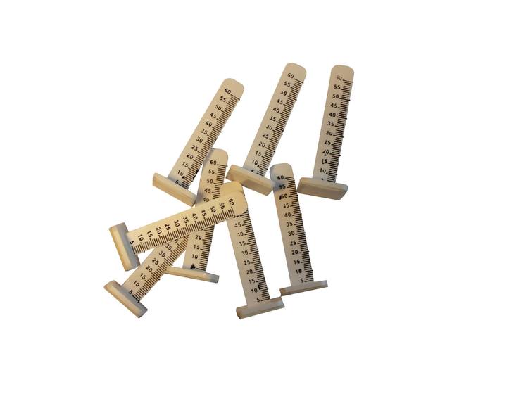 Hæðarpinnar f/ flot hvítir 65mm 100stk