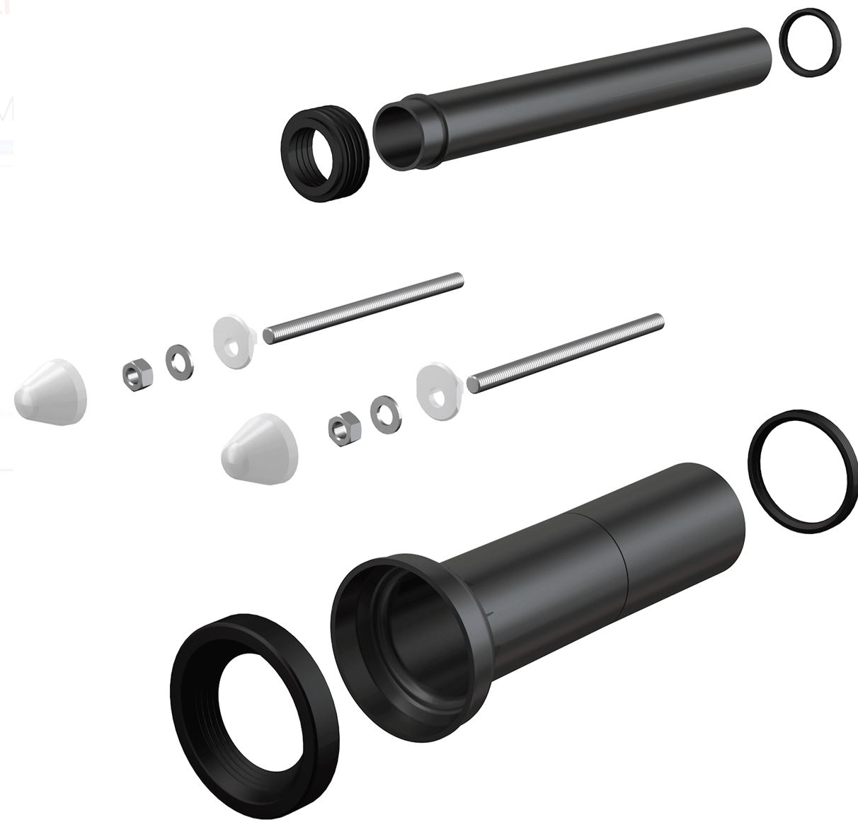 WC Tengisett f. innbyggðan Kassa Lengri