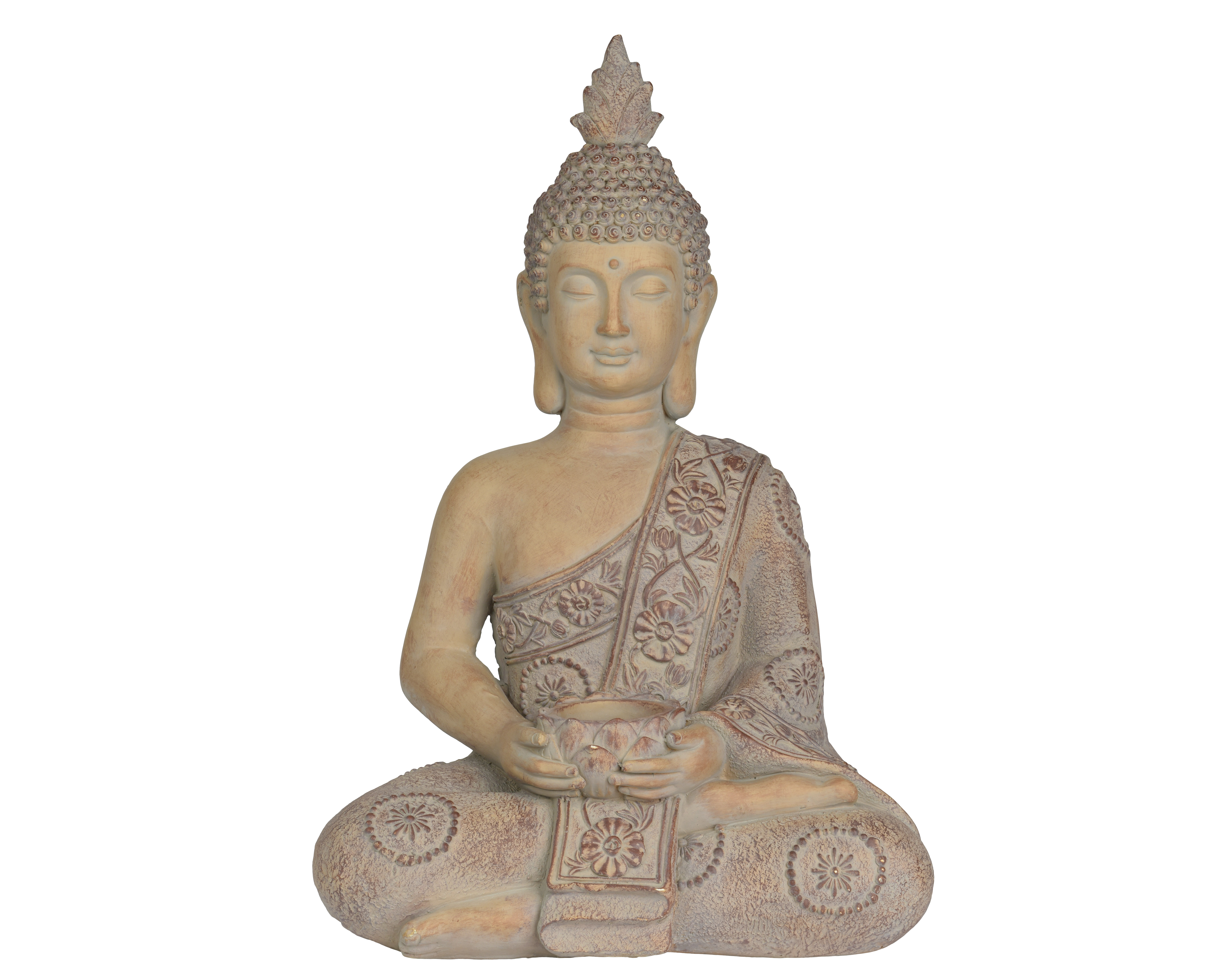 Garðstytta Buddha sand 53*36*h81cm