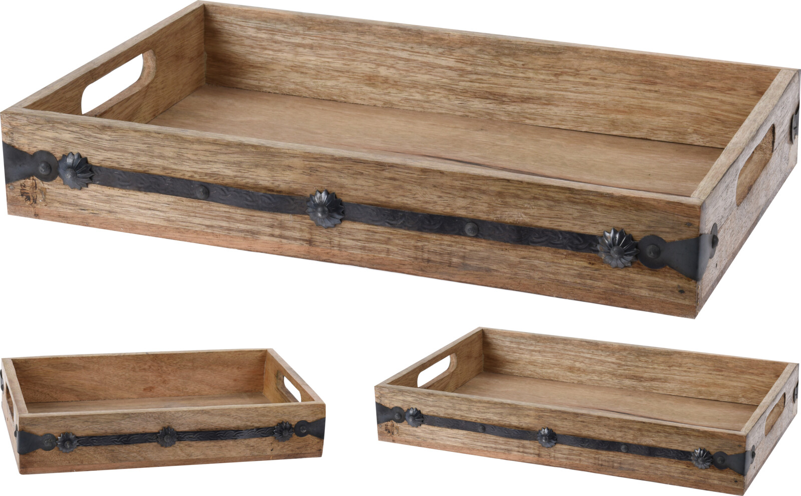 Bakki með höldum mangóviður minni